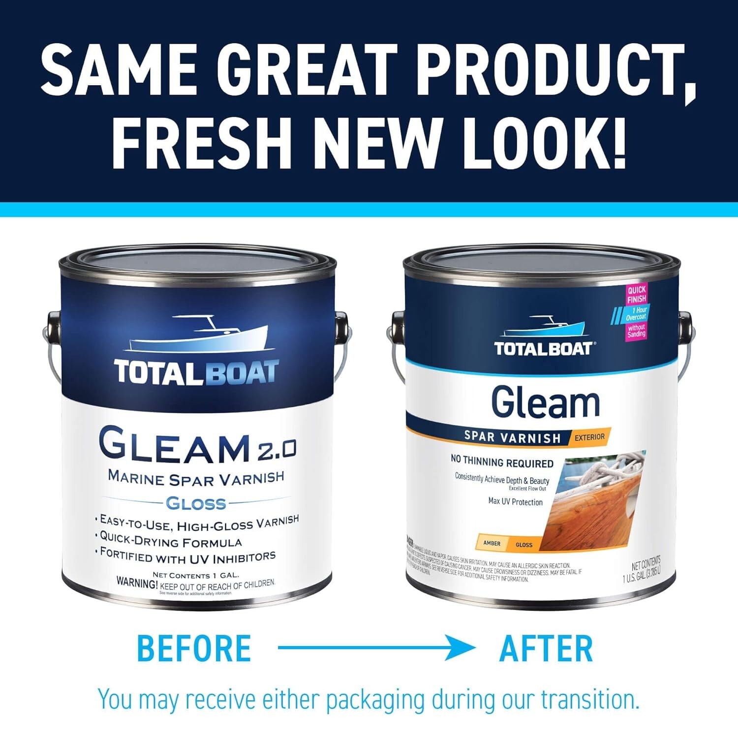 Gleam Marine Spar Varnish Gloss And Satin Polyurethane Finish For Wood Boats and