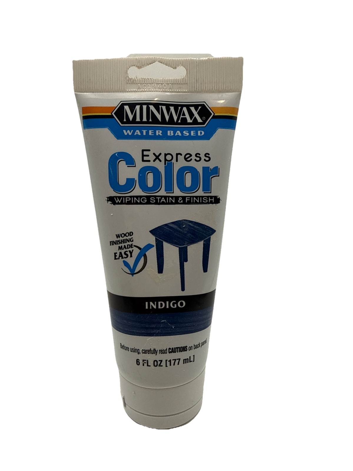 Minwax Express Color Wiping Stain & Finish Indigo Blue 6oz Water-Based New HTF