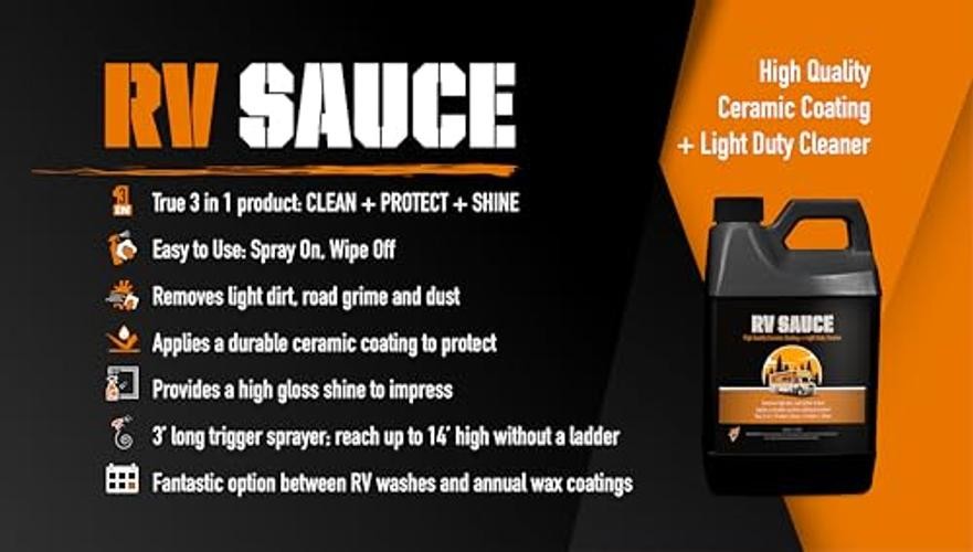 RV Sauce Ceramic Coating Plus Light Duty Bling Sauce RVS0064 RV Sauce – 64 oz.