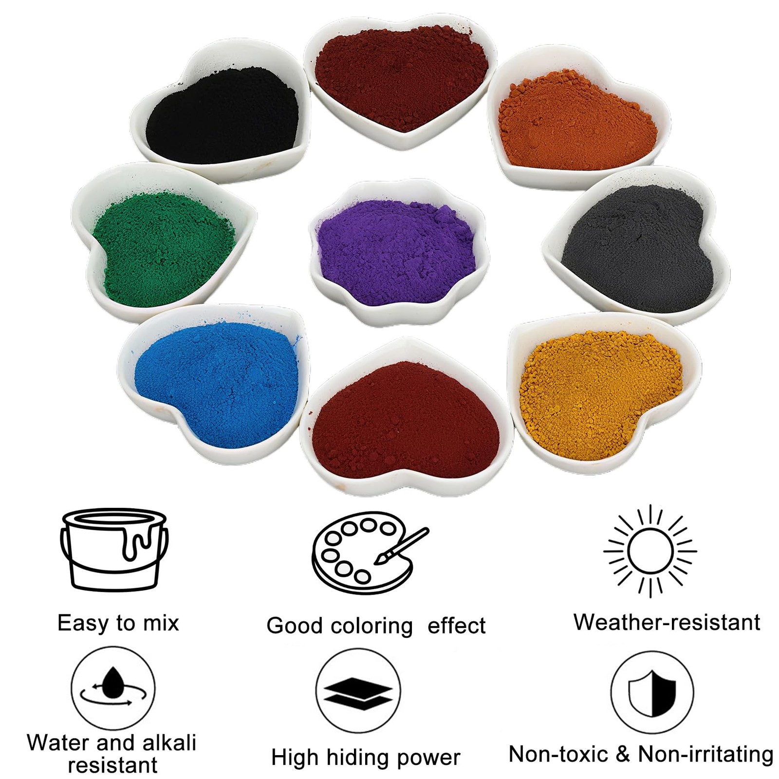 Aoswtlif 4 Lb Brown Iron – Dye For Grout Stucco Mortar Wood Epoxy Diy