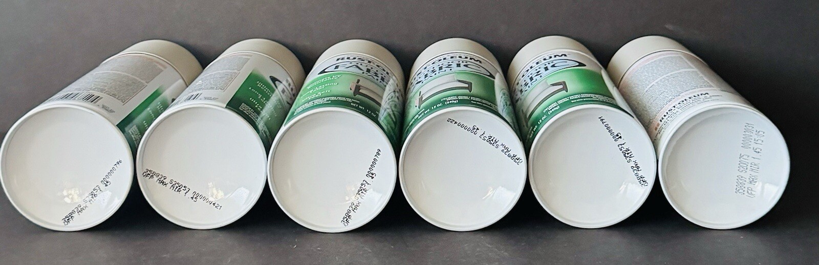 Rust-Oleum 358839 Outdoor Fabric Paint “MEDIUM GRAY”, 12oz (6 Pack)