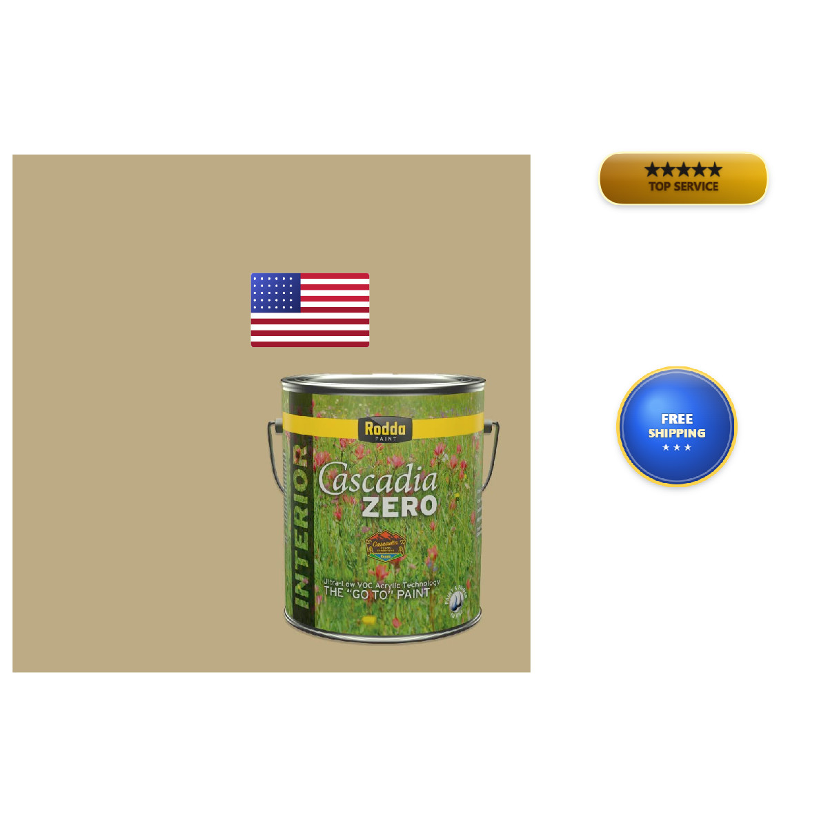 Rodda Paint Rodda Cascadia Zero Interior Flat In One 1-Gallon Upon Reflection