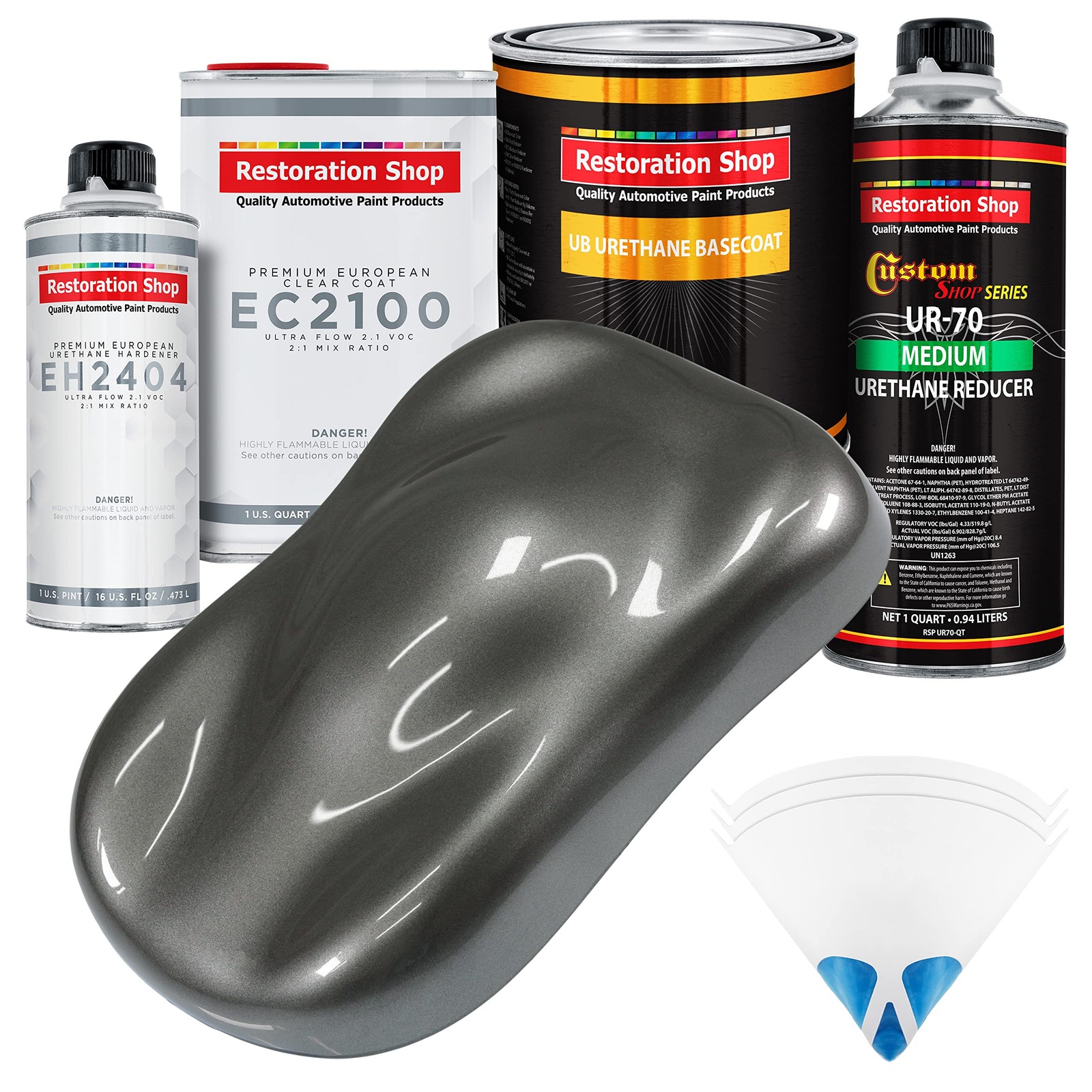 – Dark Charcoal Metallic Urethane Basecoat with European Clearcoat Auto Paint…