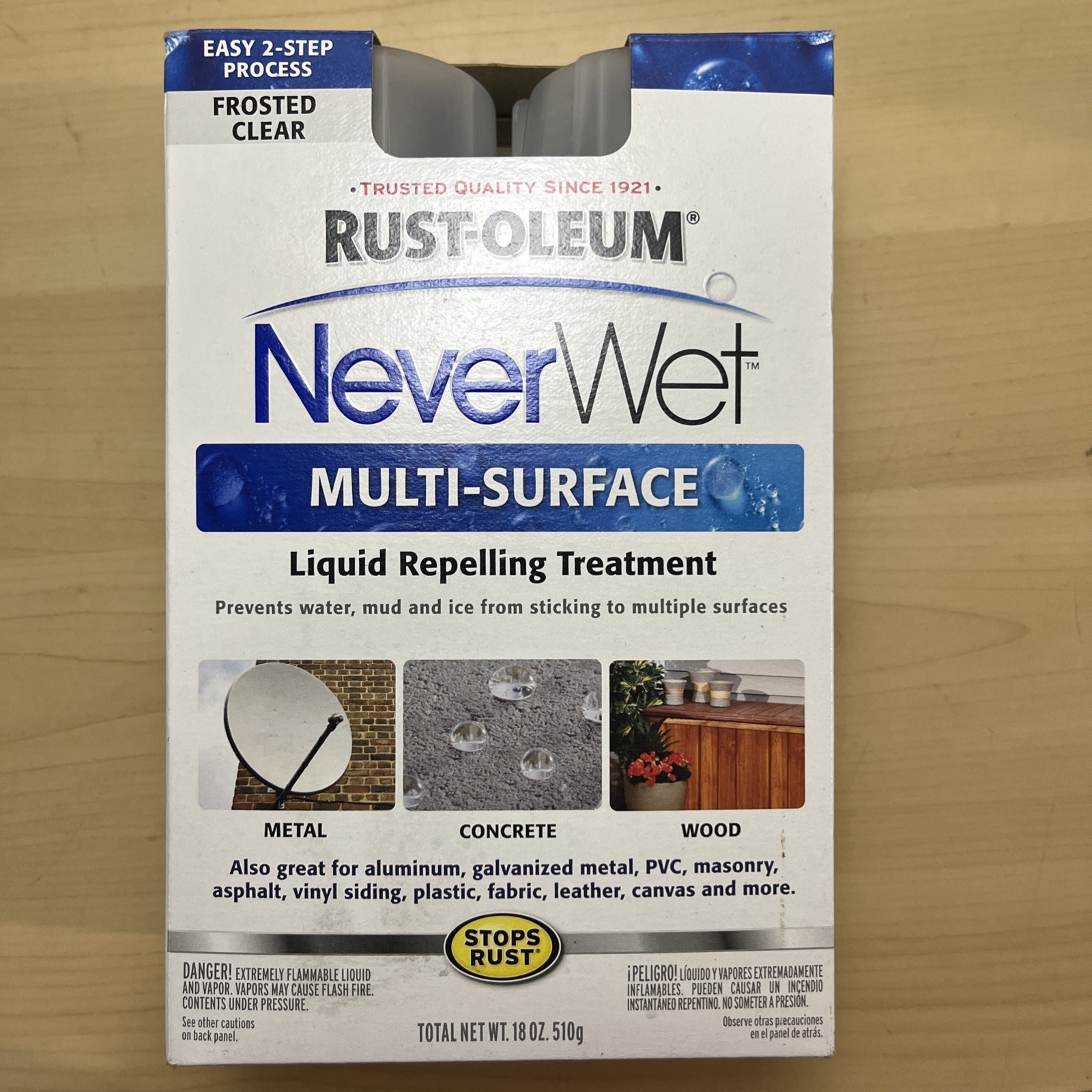 Rust-Oleum Liquid Repelling Treatment – 18oz (Frosted Clear)