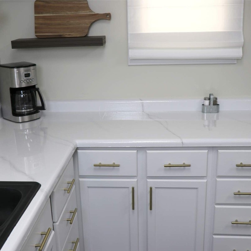 Countertop Paint Kit Epoxy Topcoat Durable Glossy Finish 35sqft Interior Use
