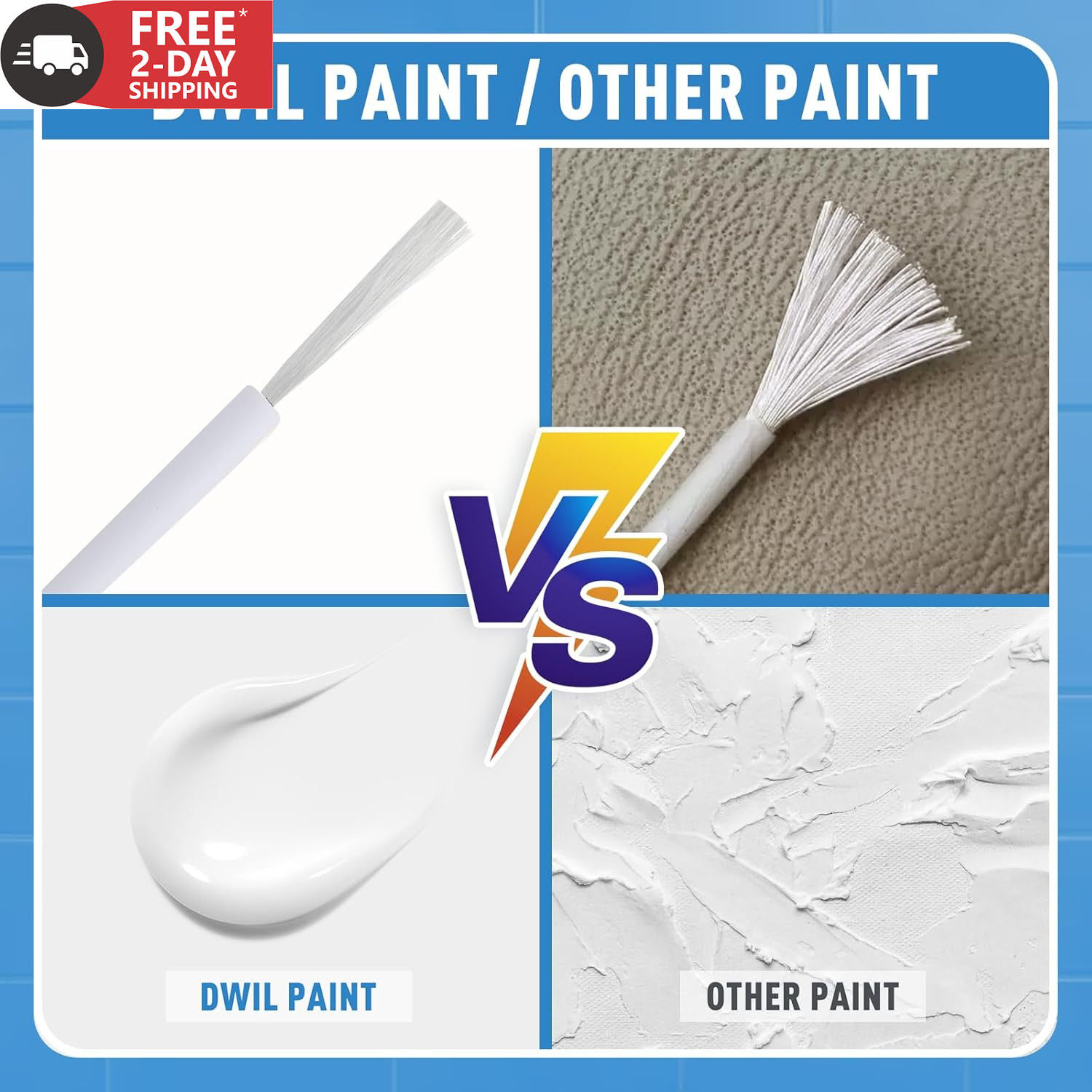 DWIL Tub and Tile Paint, White Touch up Paint for Porcelain, Scratches, Cracks a