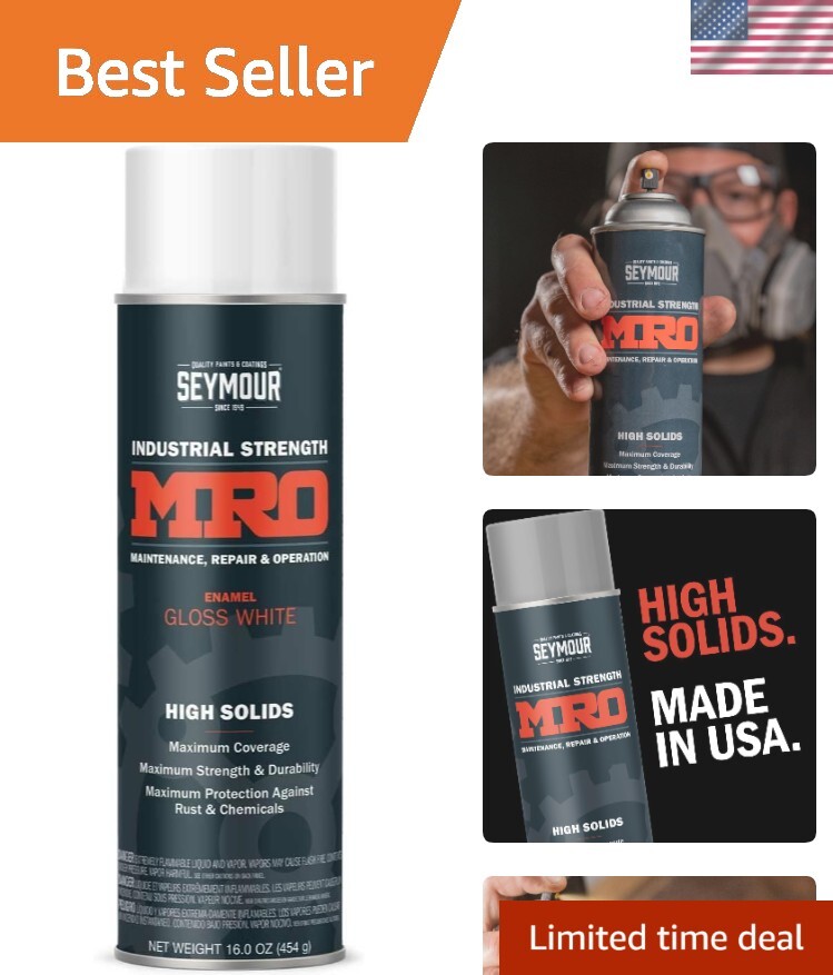 16 Ounce High-Performance Gloss White Spray Paint – Rust & Weather Resistant