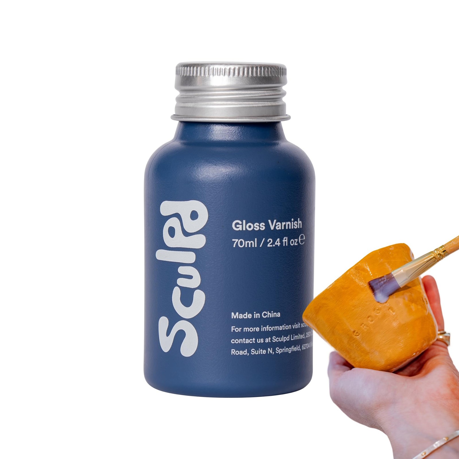 70 ml Air Dry Clay Glaze – Gloss, Scratch Resistant and Waterproof Pottery Gl…