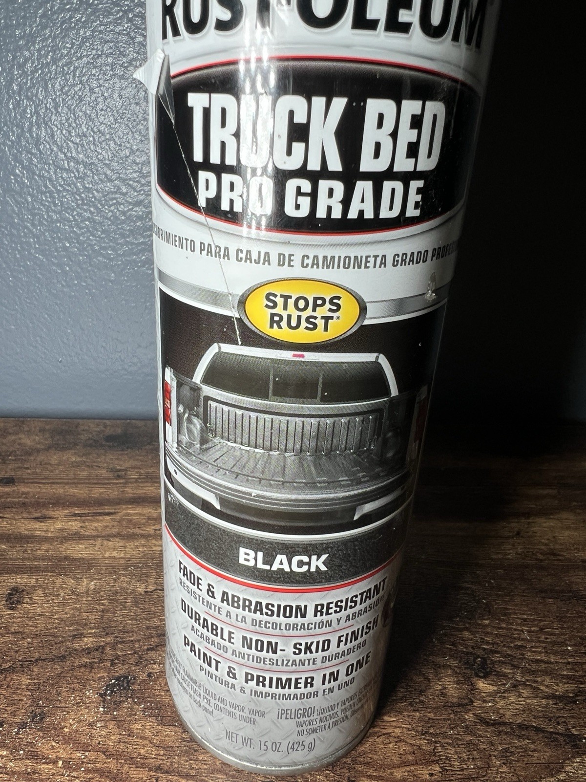 Automotive Professional Grade Truck Bed Coating Black Flat Spray Paint & Primer