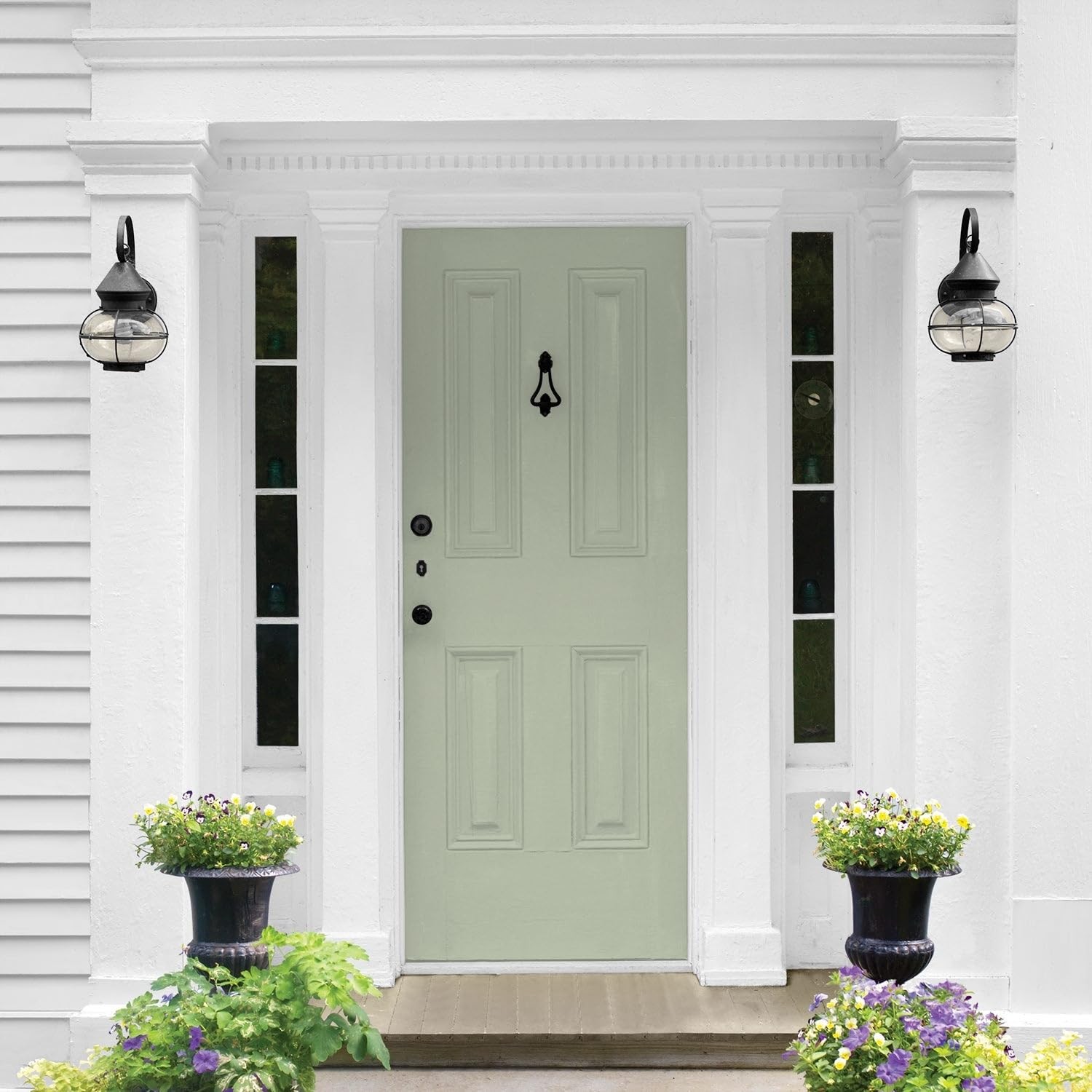 Glidden Total Exterior All-In-One Light Sage/Green Semi-Gloss 1 Gallon