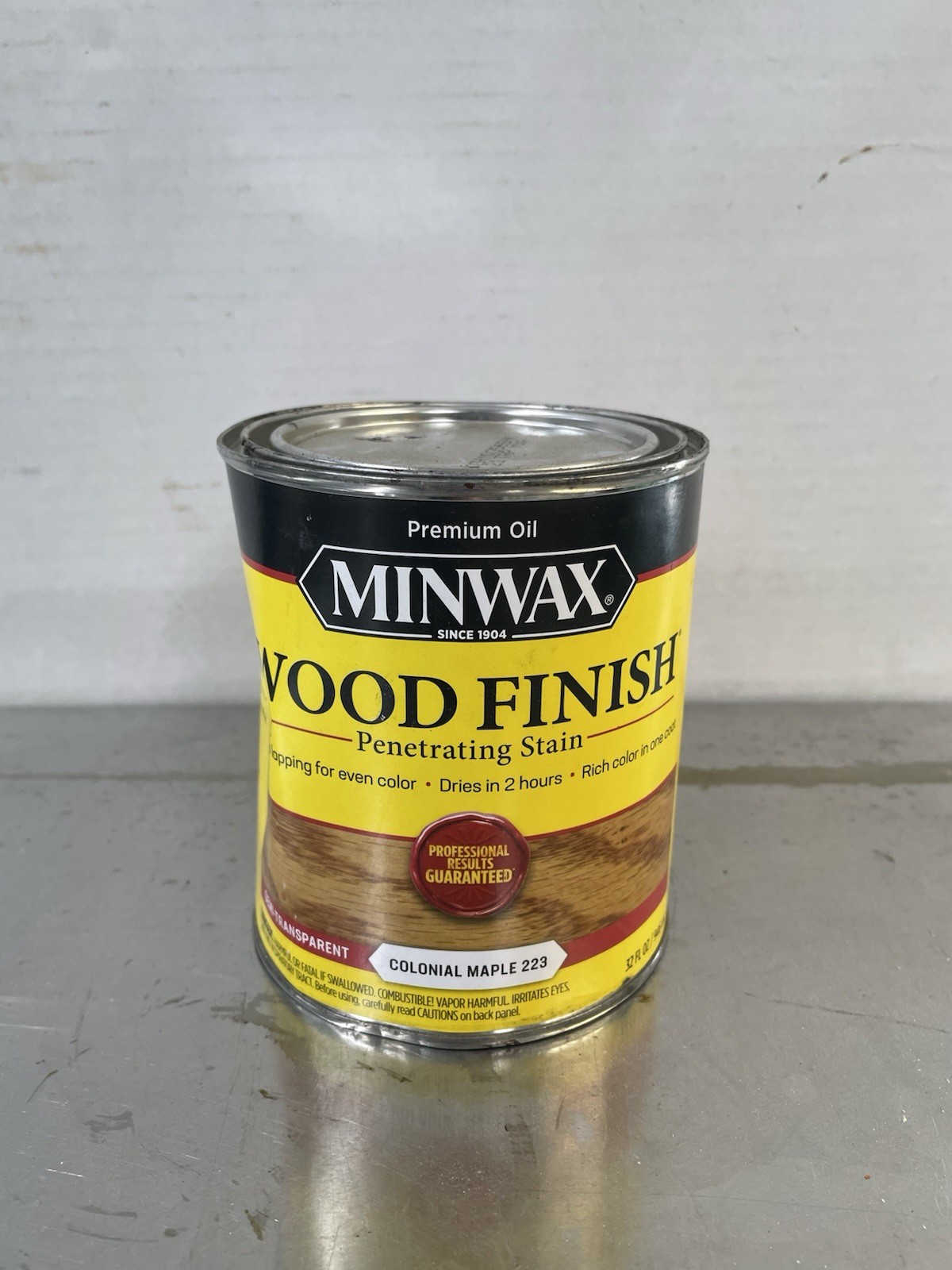 Minwax Wood Finishing Penetrating Stain, Colonial Maple 223, 1 Quart, New Sealed