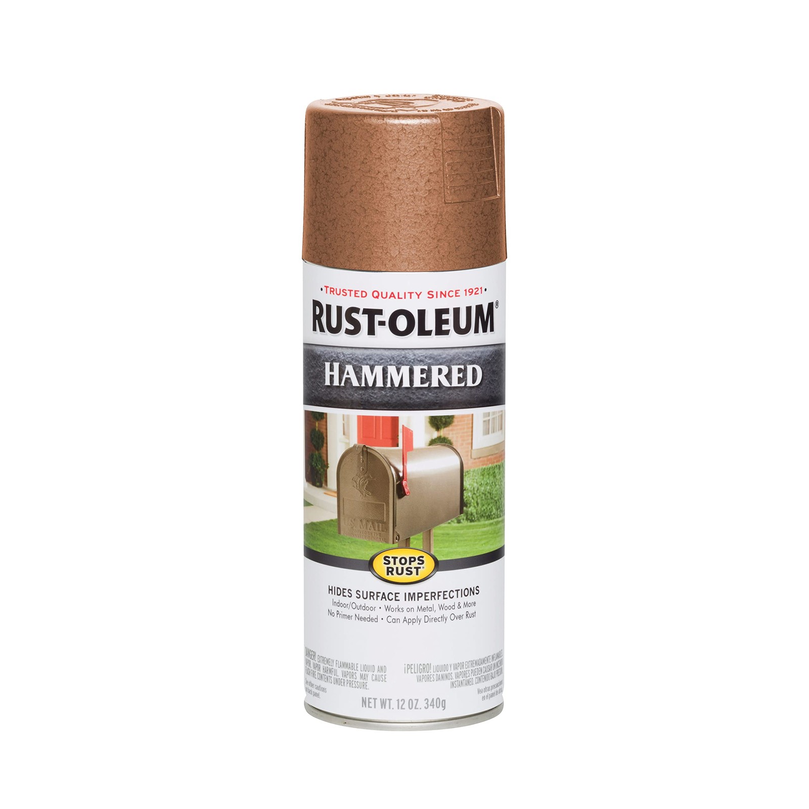 Rust Oleum Stops Rust Hammered Copper Paint 12 Fl Oz Durable Weather Resistant
