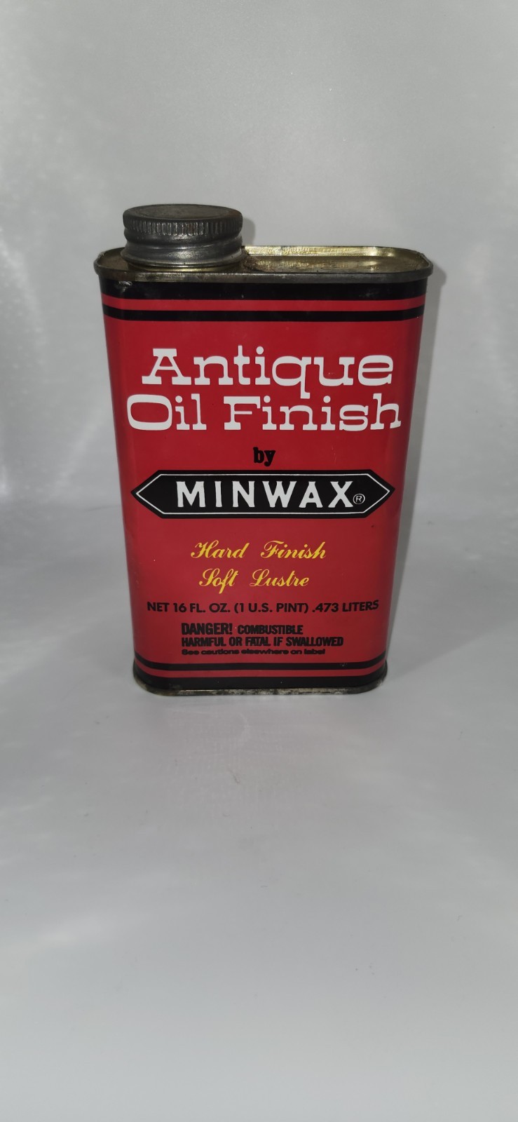 Vintage Minwax Antique Oil Finish Hard Finish Soft Lustre 16 Ounces