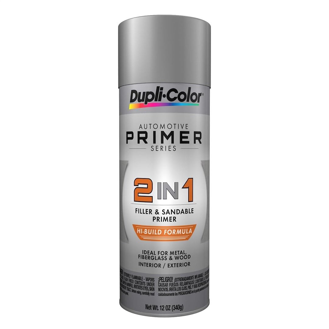 2-in-1 Hi-Build Primer, Gray, 12 oz