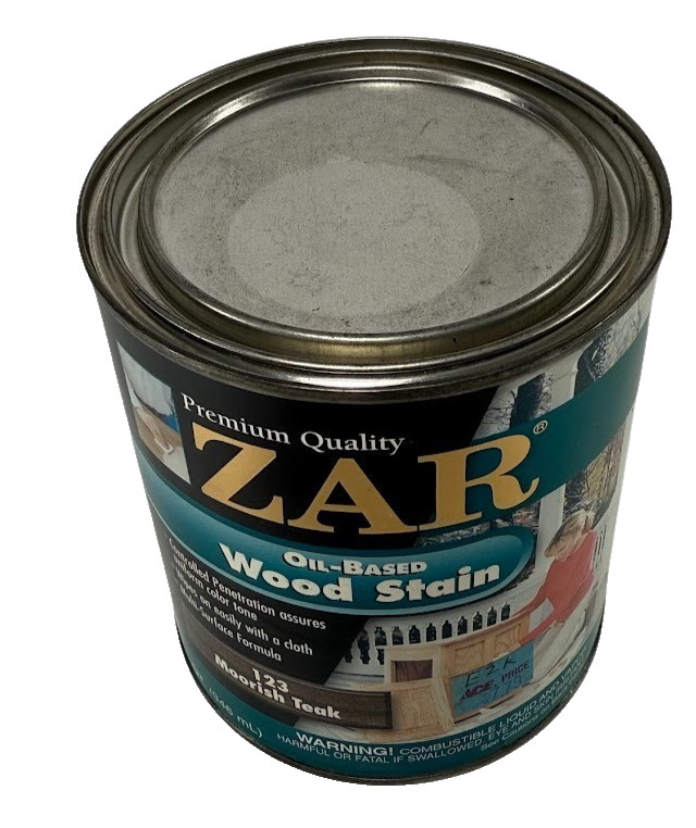 Zar Interior Oil-Based Wood Stain 123 Moorish Teak 1 Quart Multi-Surface Formula