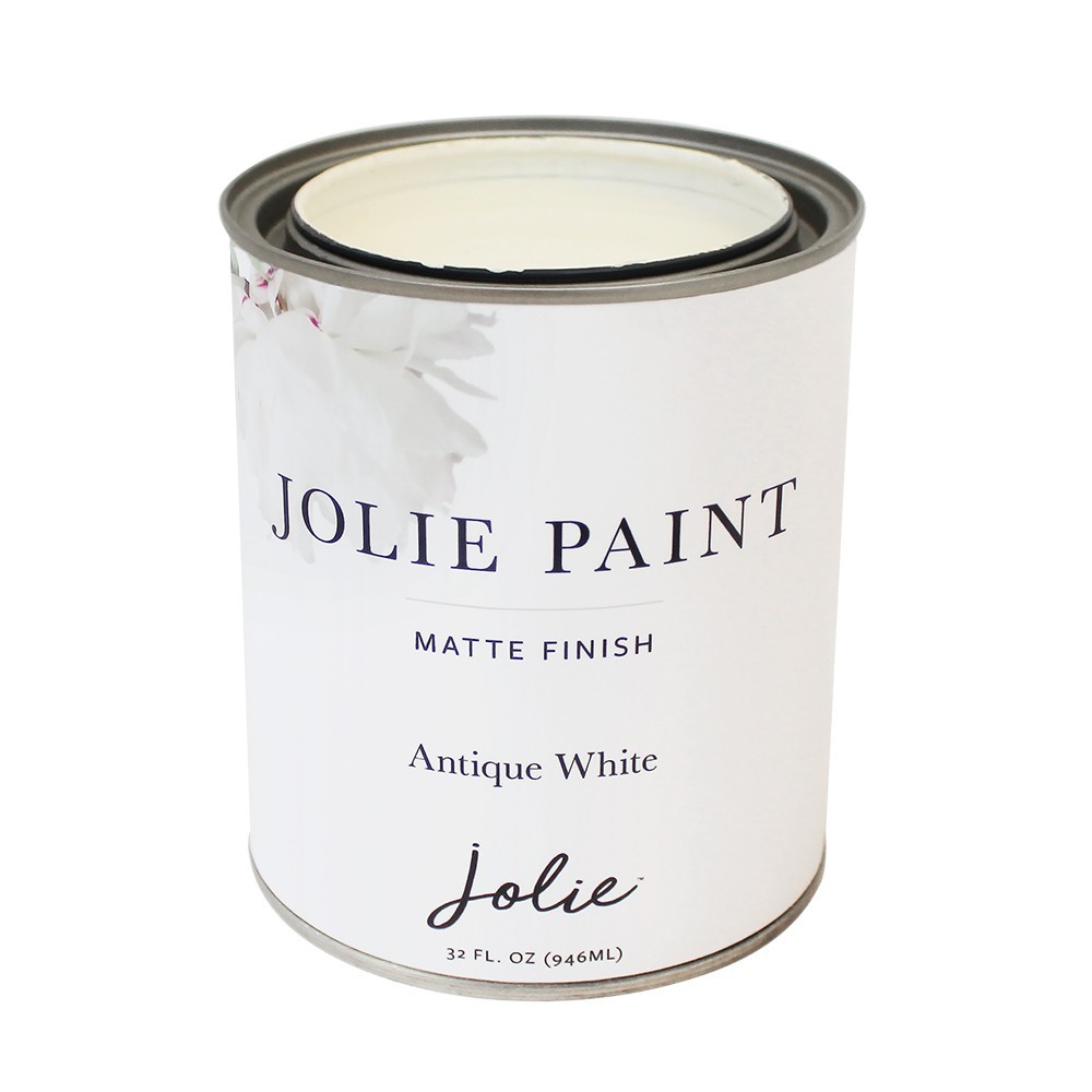 Jolie Paint for furniture, cabinets, and decor: Antique White (1 quart)