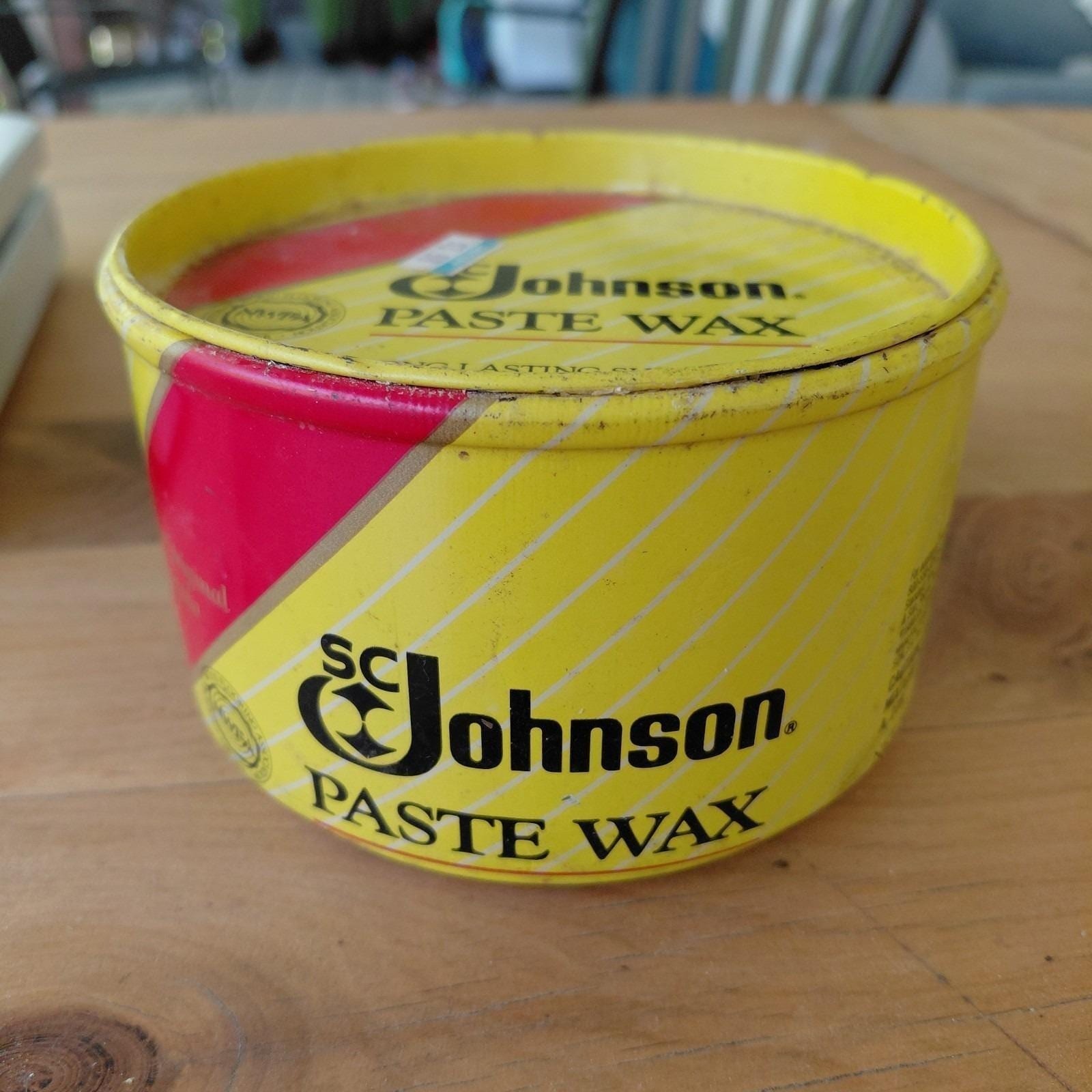 SC Johnson Paste Wax Original Formula 16 oz Tin Discontinued 80% Full Johnsons