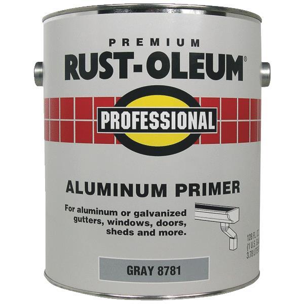 (2)-Qt Gray RustOleum Stops Rust 250 VOC Flat Latex Aluminum Paint Primer8781502