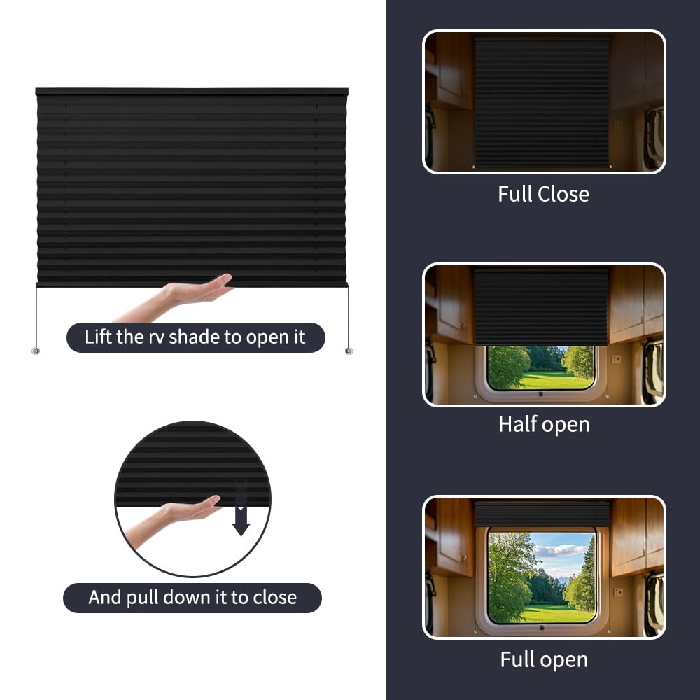 Luckup Rv Blinds For Camper Window Blackout Rv Shades Curtains 32 W X 24 L