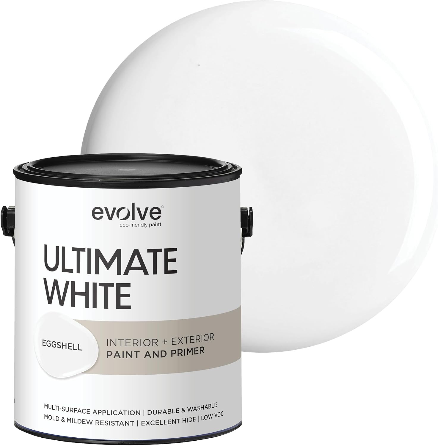 Ultimate White Paint & Primer in One, Semi-Gloss White, 1 Gallon – Interior & Ex