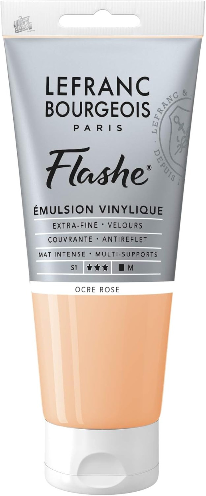 LEFRANC BOURGEOIS FLASHES VINYL ACRYLIC COLOR 80ML PINK OCHRE 817 PINK OCHRE