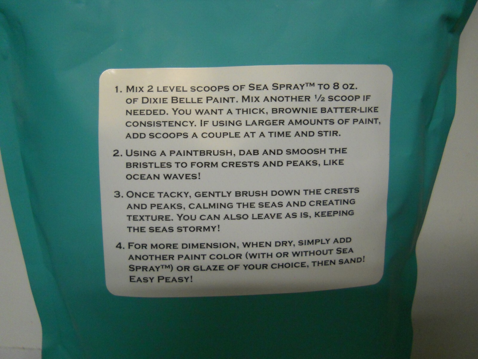 Dixie Belle Paint Company Sea Spray Texture Additive 13 oz. Free Shipping