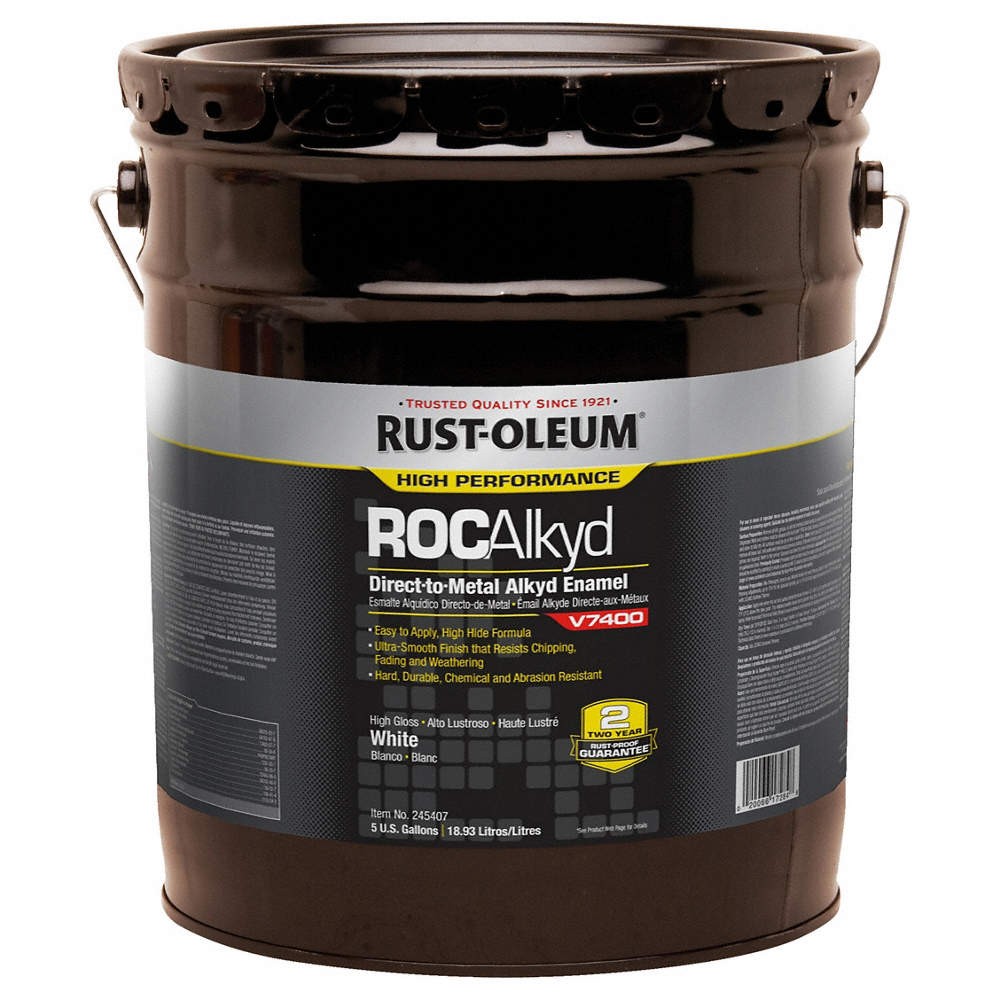 RUST-OLEUM 245407 V7400 Alkyd Enamel,High Gloss White,5 g 2ZLL1