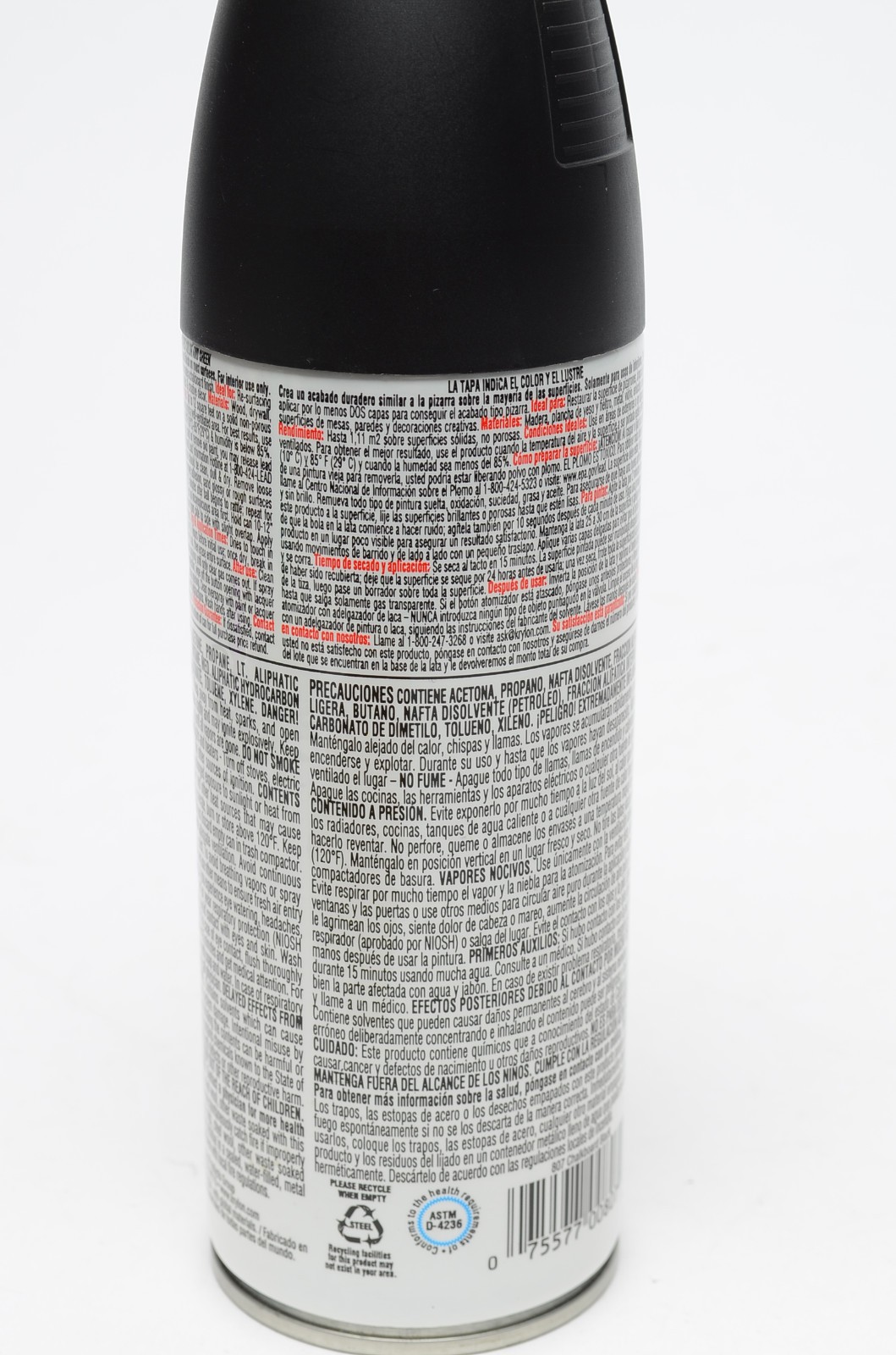 Krylon Chalkboard Spray Paint Black 12oz Approx 75% Full 807