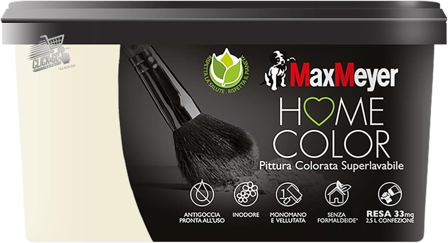 Maxmeyer Champagne Washable Interior Walls Paint 2.5L Home Hydropaint