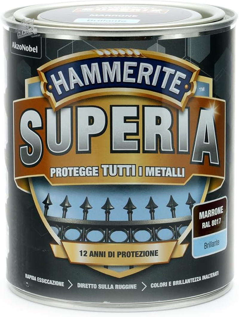 Amber-Sol Iron Exterior Polished Brown Metal Anti-Rust Enamel 750ml