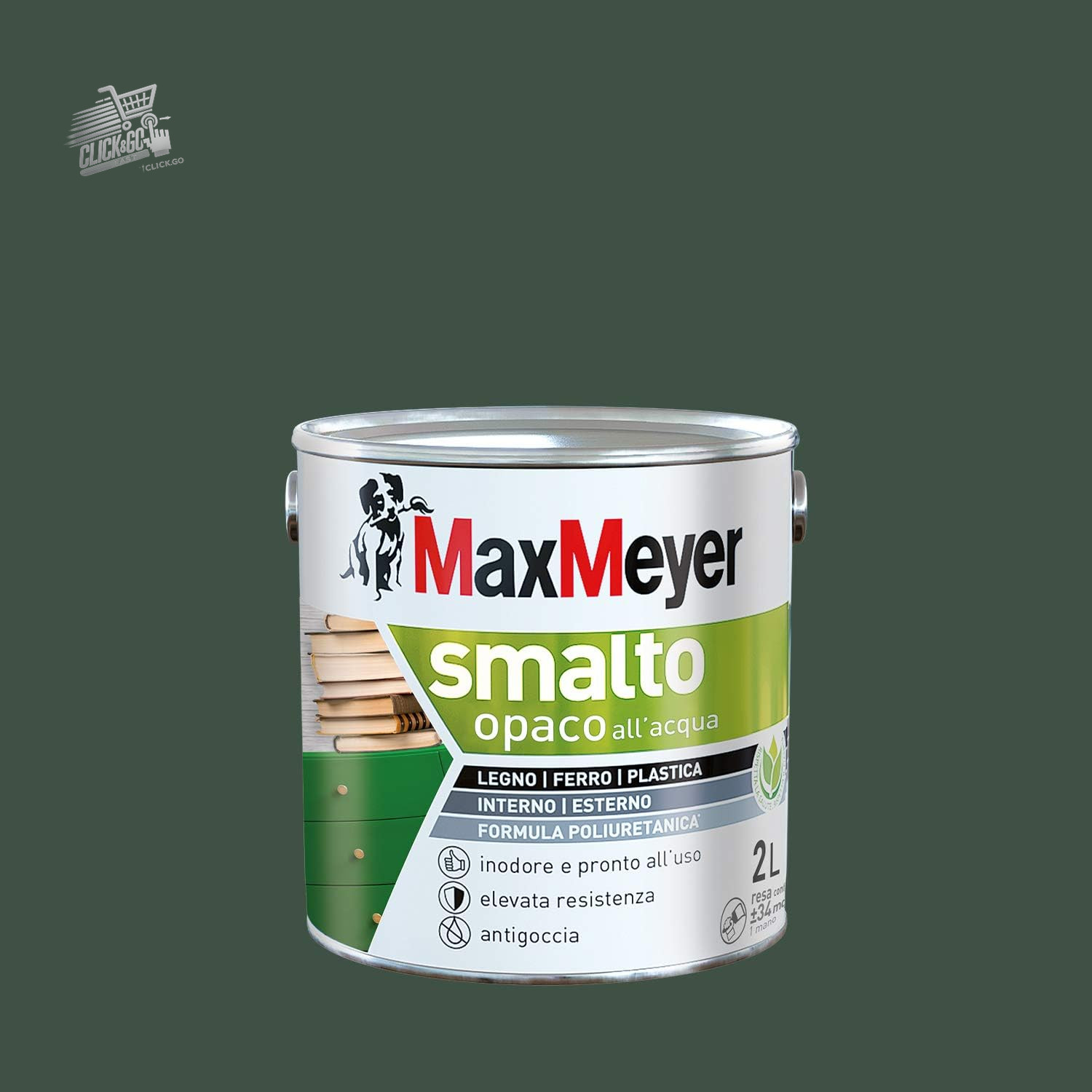Dark Green Matte Polyurethane Water Enamel 2L