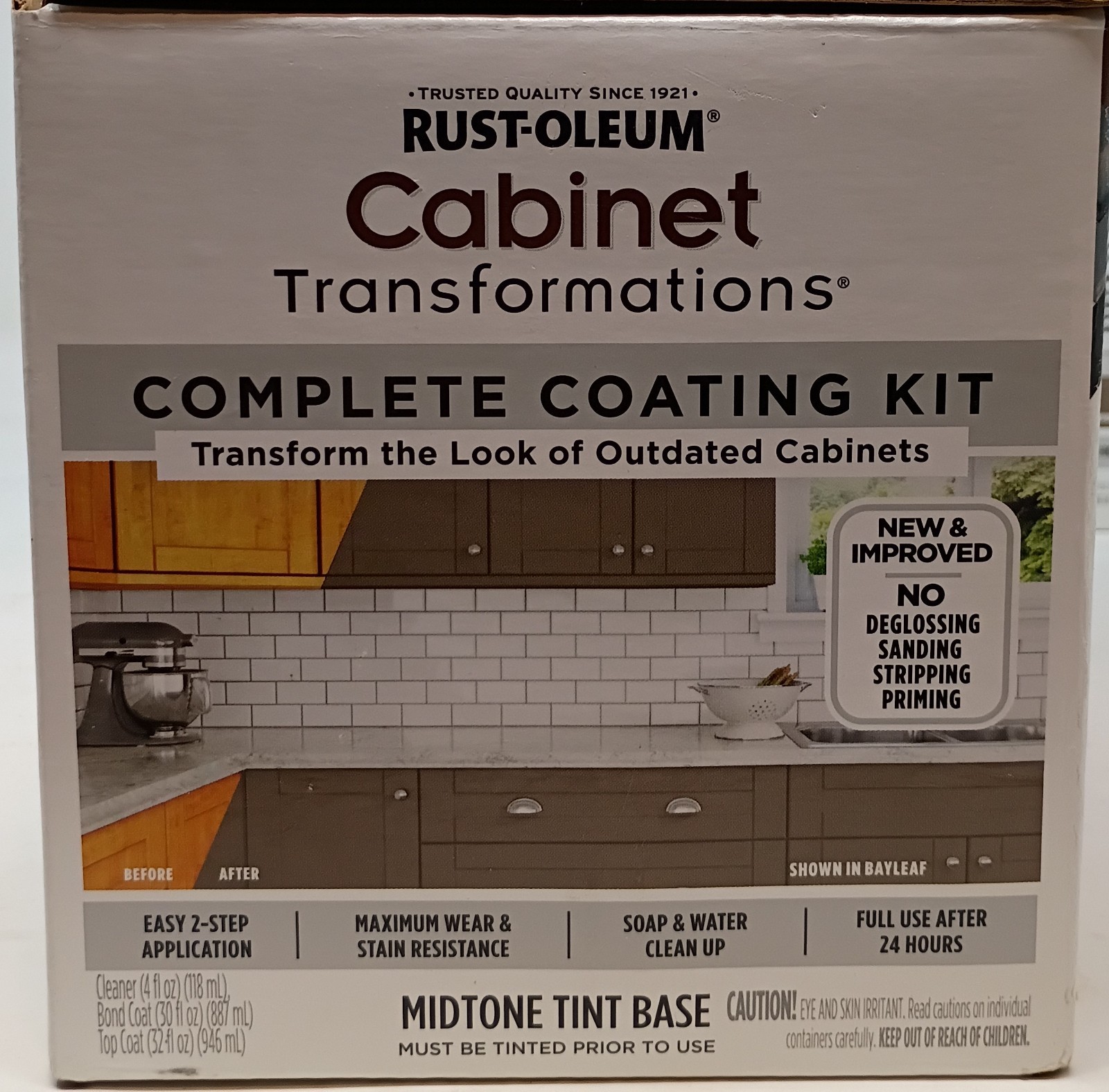 Rust-Oleum Cabinet Transformation Complete Coating Kit Cadet Gray 2 KITS 200sq
