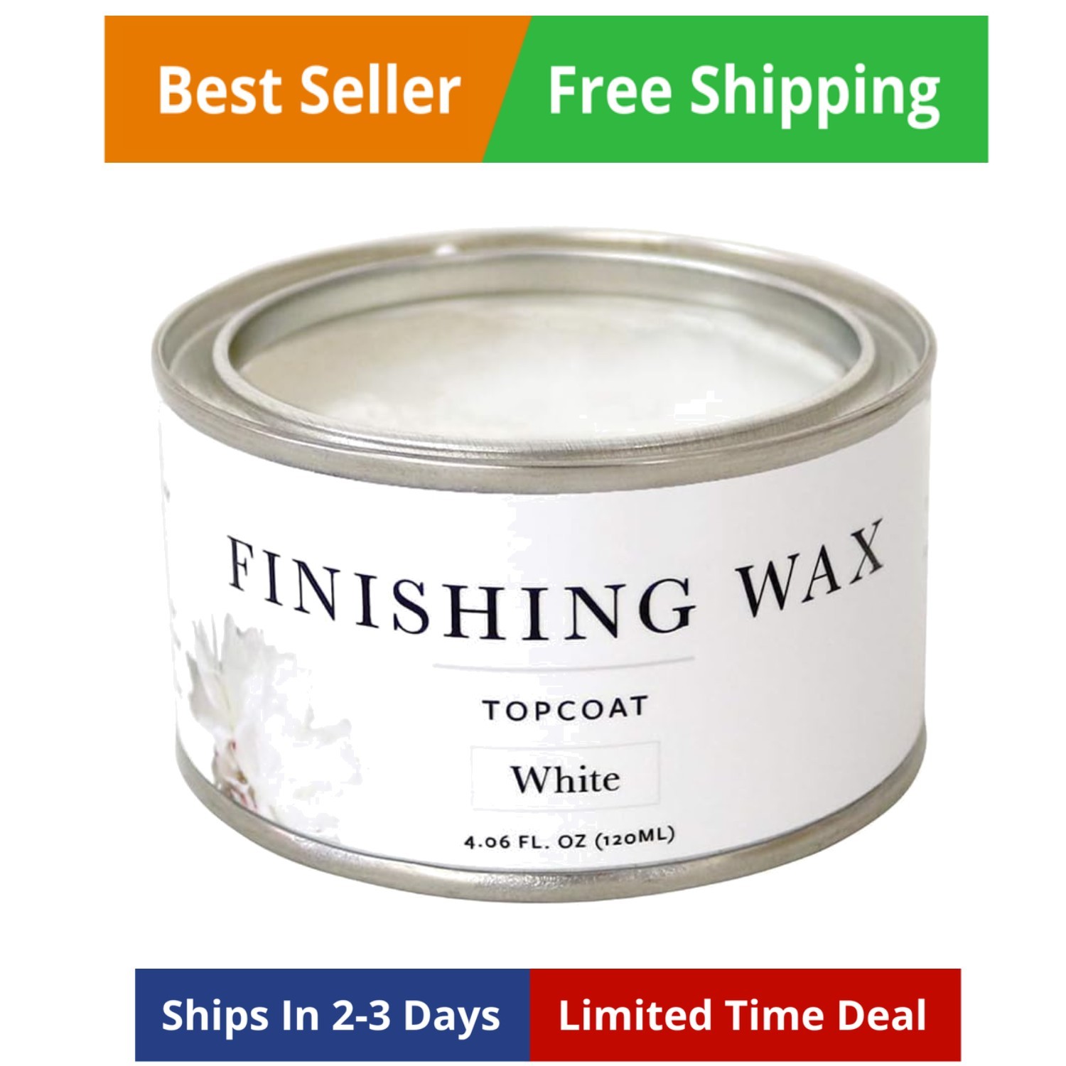 Finishing Wax – Protective topcoat Paint – Use on interior furniture, cabinet…