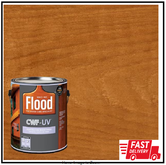 Deck Stain 1 Gallon Wood Finish Acrylic Based Exterior Cedar Tone UV Waterproof