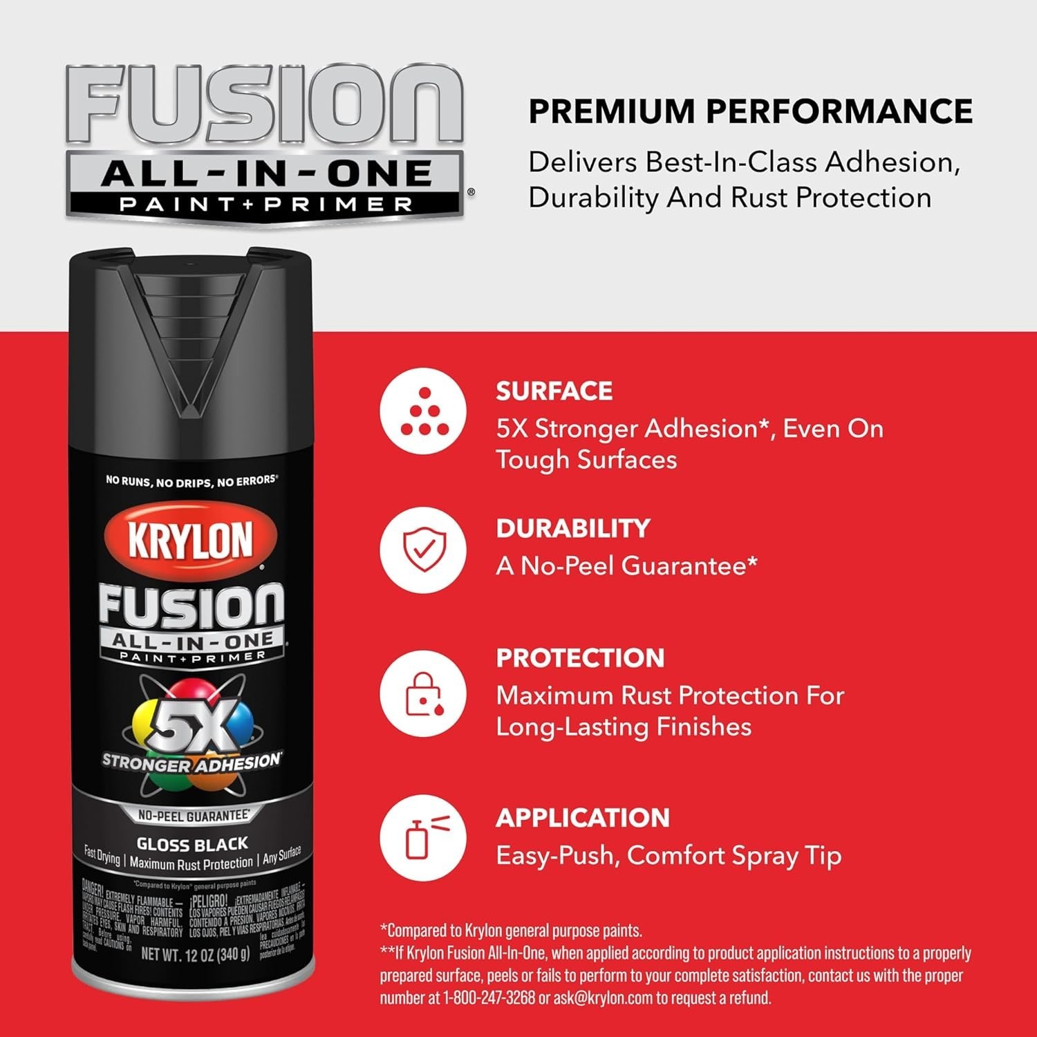 12 oz Black Spray Adhesive – All-in-One, Fast Drying & Rust Protection