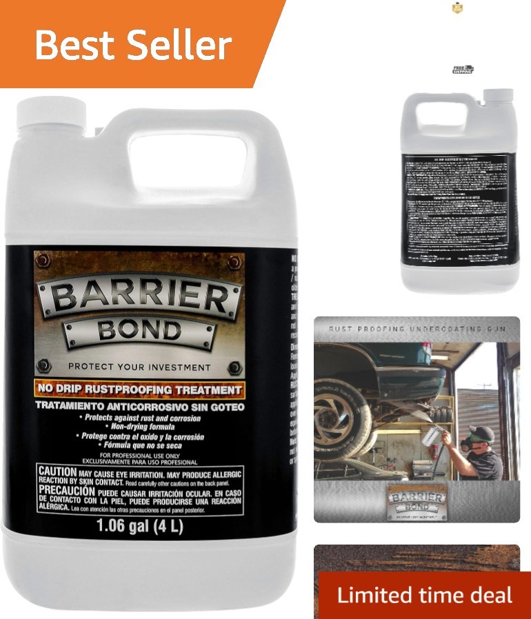 1 Gallon Rust Prevention Coating – Barrier Bond No-Drip Undercoating Gel