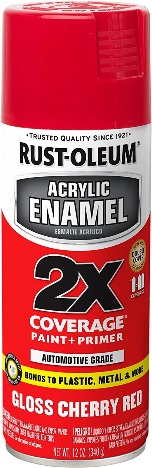 271920 Acrylic Enamel 2X Spray Paint, 12 Oz, Gloss Cherry Red