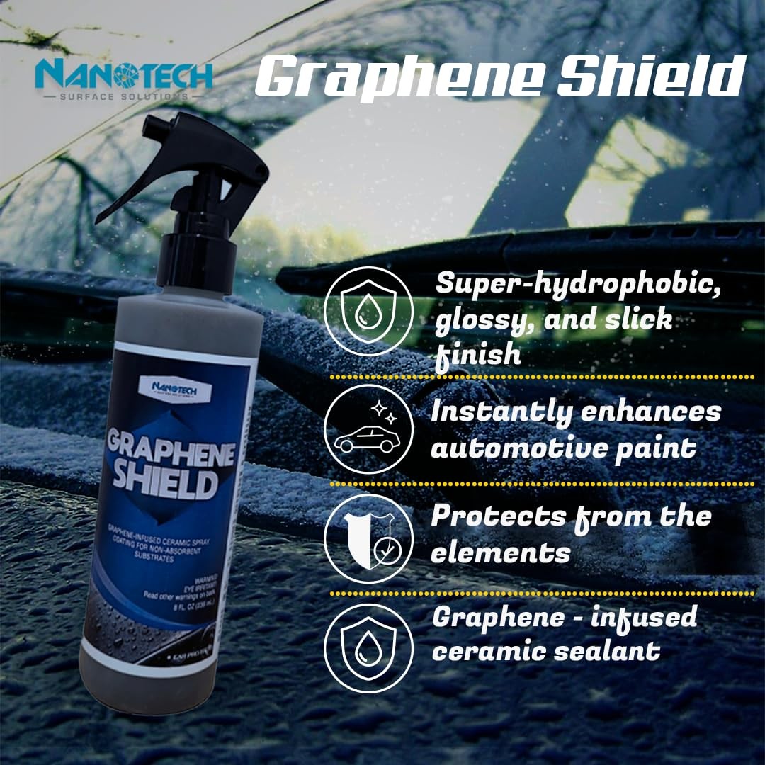 Nanotech Solutions Graphene Shield- Ceramic Spray Coating 8 Fl Oz (Pack of 1)