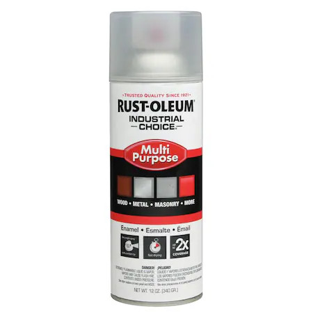 Rust-Oleum 1610830 Spray Paint, Crystal Clear, Gloss, Solvent, 12 Oz