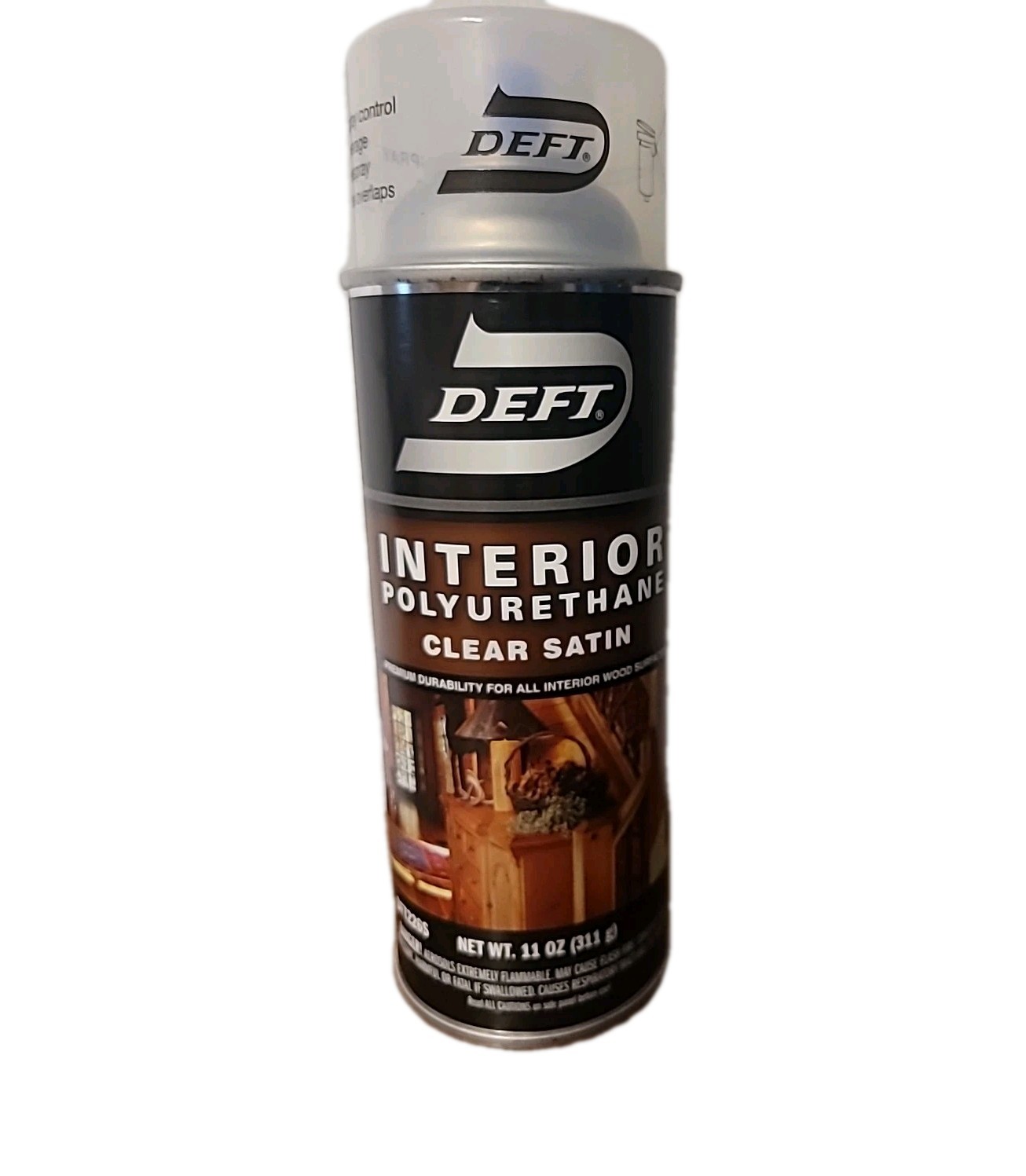 Deft Interior Polyurethane Clear Satin, 11-Oz Aerosol Spray, #DFT226S
