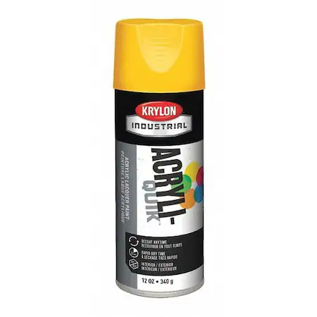 Krylon K01813a07 Spray Paint, Daisy Yellow, Gloss, Solvent, 12 Oz