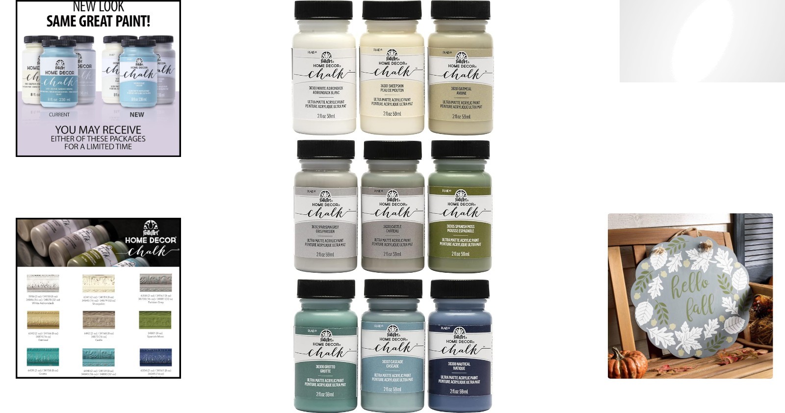 Ultra-Matte Acrylic Chalk Paint Set – 9 x 2 oz Bottles for Rustic Home Décor
