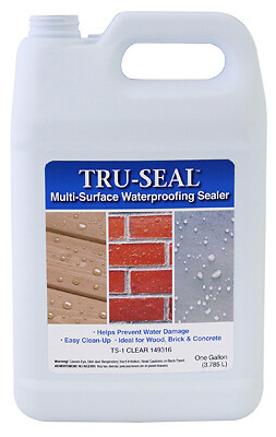Tru-Seal TS1-GL Multi-Surface Waterproofing Sealer, Clear, 1 Gallon – Quantity 4
