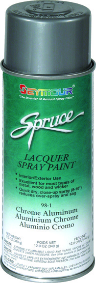 Spruce Chrome Aluminum Lacquer 98-1 SEYMOUR OF SYCAMORE, INC Spray Paint