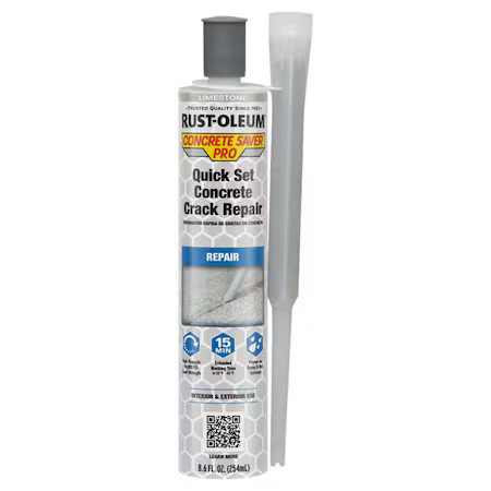Rust-Oleum 392525 Concrete Repair Compound, 10 Oz, Gray