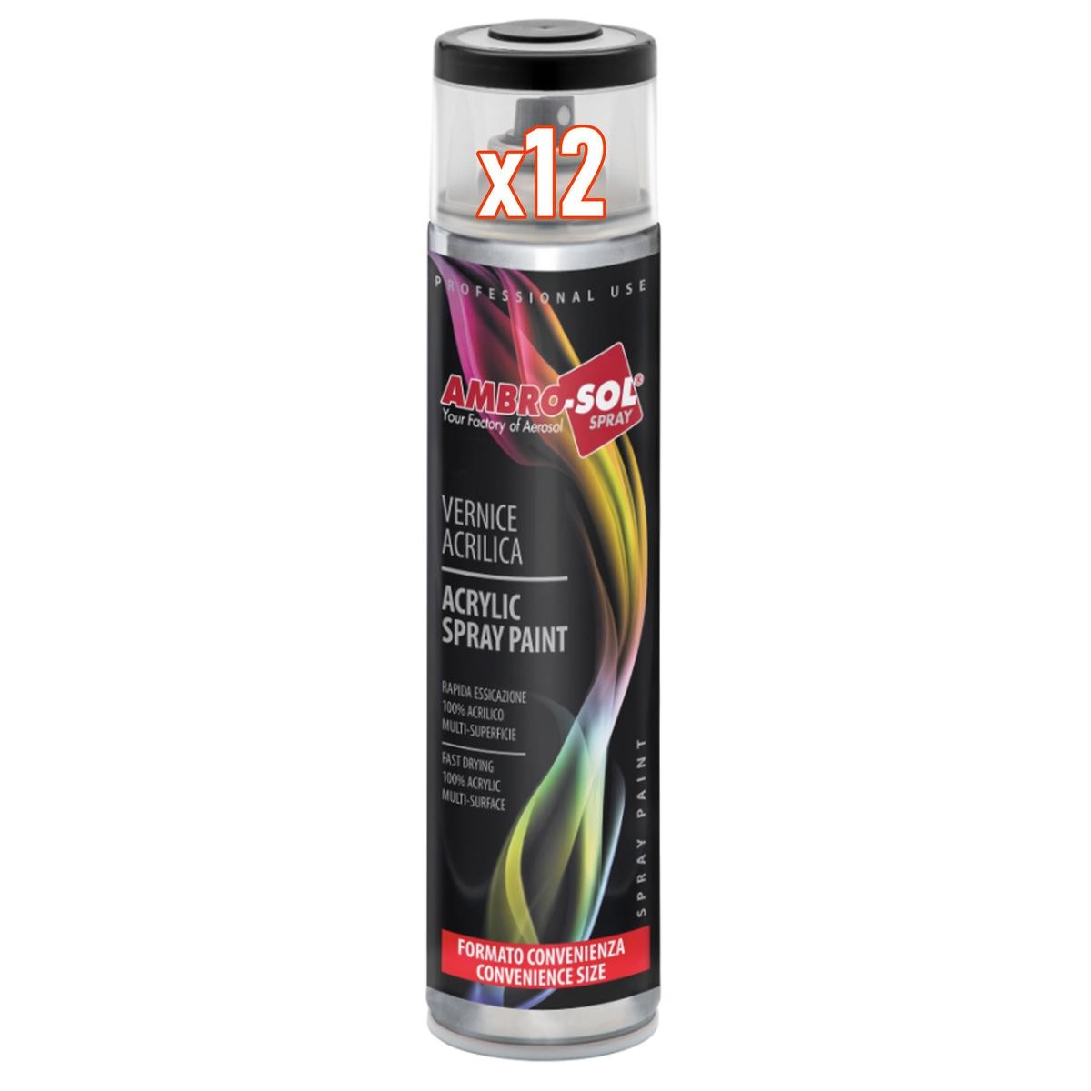 12Pcs UNIVERSAL INTERIOR EXTERIOR MATTE WHITE CAN SPRAY PAINT 600ML