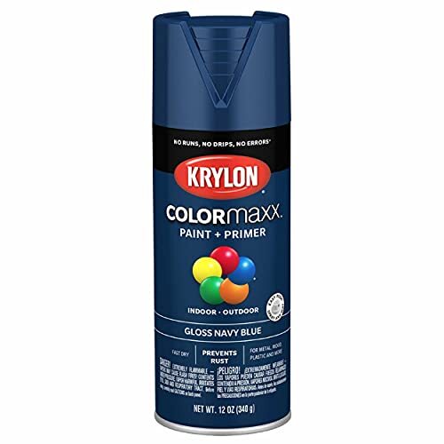 K05529007 COLORmaxx Spray Paint and 12 Ounce (Pack of 1) Navy Blue Gloss