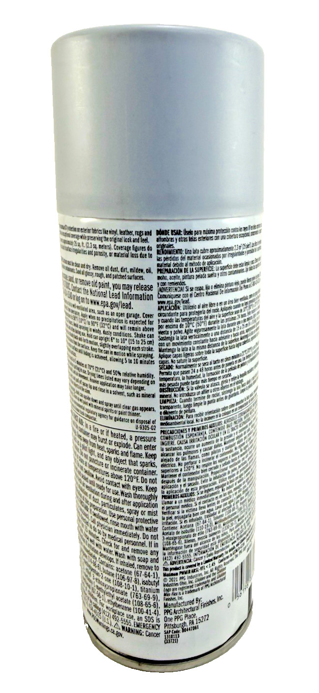 Glidden Max Flex ELEMENTAL Satin Exterior Fabric Spray Paint+Primer 12 oz NEW