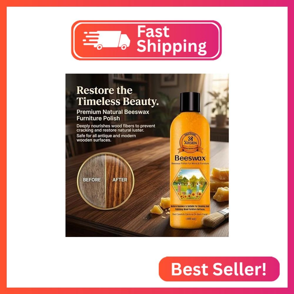 CARGEN Beeswax Furniture Wood Polish – Wood Seasoning Beeswax Oil for Wood Natur