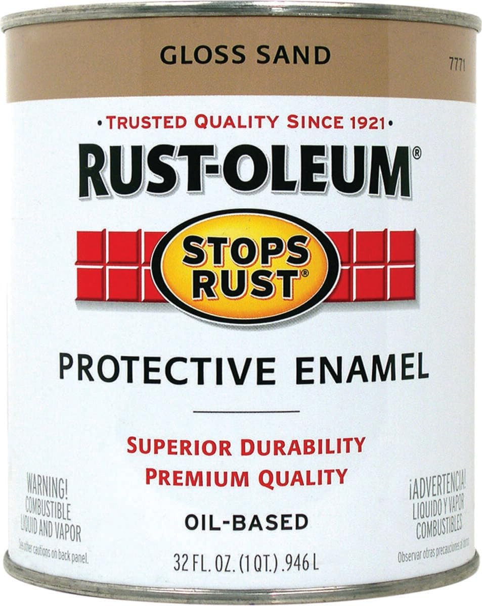Rustoleum Stops Rust 7771-502 1 Quart Sand Gloss Stops Rust Protective Enamel